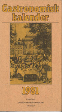 GASTRONOMISK KALENDER 1981.