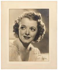 image of Large Photograph Inscribed by Janet Gaynor to Gray Delmar
