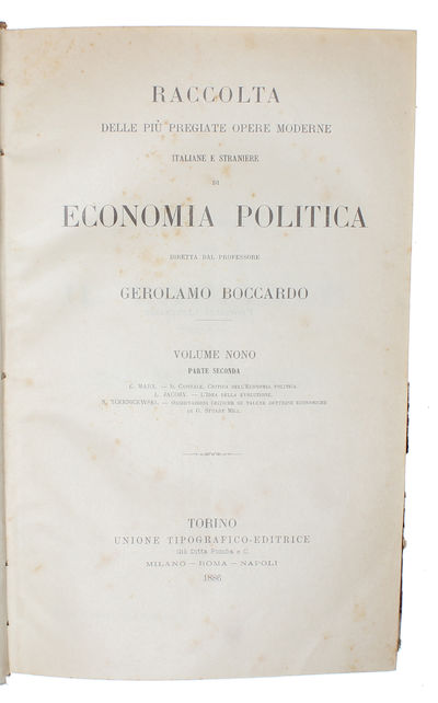 Il Capitale. Critica dell'economia politica. -…