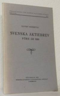 Svenska aktiebrev före år 1880.