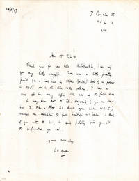 AUTOGRAPH LETTER SIGNED (ALS)