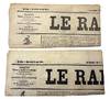 Le Rappel. Two issues: Nos.689 and 698 (3 and 12 mai 1871)