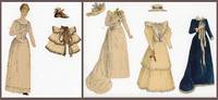 A fine hand drawn and watercolor Victorian Fine Lady Paper Doll with 3+ Costumes and Accessories