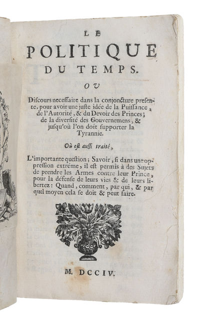 Le politique du temps, ou discours necessaire…