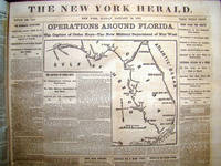 NEW YORK HERALD: Bound volume of 120 issues from 1 January 1862 to 30 April 1862 with much war reportage