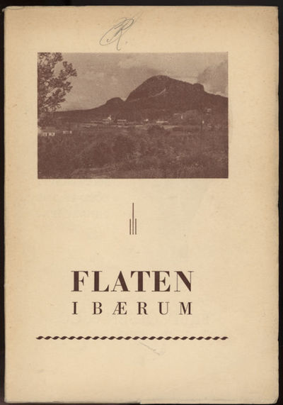 Flaten i Bærum. Utgitt av Flaten vel