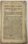 EXCESSIVE CRUELTY TO SLAVES. THREE MONTHS IN JAMAICA, IN 1832: COMPRISING A RESIDENCE OF SEVEN WEEKS ON A SUGAR PLANTATION