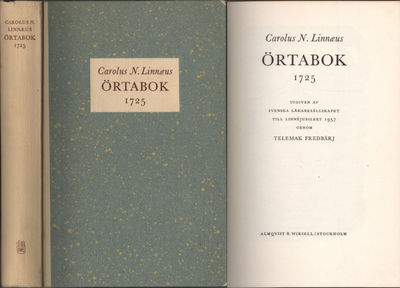 (CAROLUS N. LINNÆUS) ÖRTABOK 1725.