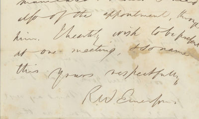 Ralph Waldo Emerson Works to Organize the Great Town and Country Club, Which Brought Together Thoreau, Emerson, Longfellow and Many of the Leading Transcendentalists of the Era in Conversation and Debate