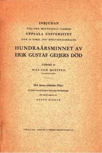 Inbjudan till den minnesfest varmed Uppsala…