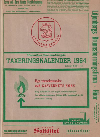 Malmöhus läns landsbygds taxeringskalender 1964.…