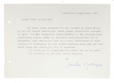 Original machine-written letter with original…