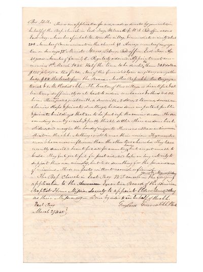 1845 manuscript letter addressed by...; (photo 2)