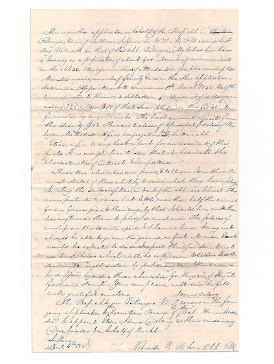 1845 manuscript letter addressed by...; (photo 3)