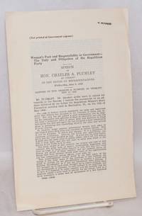 image of Woman's part and responsibility in government - The duty and obligation of the Republican Party