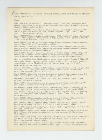 Now Available 20 [September 1979]