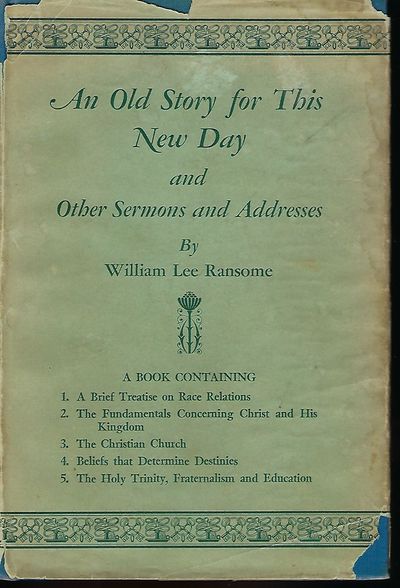 Richmond, Va: Central Publishing Co., Inc, 1954. First Edition. Signed presentation from Ransome on ...