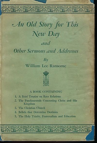 Richmond, Va: Central Publishing Co., Inc, 1954. First Edition. Signed presentation from Ransome on ...