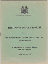 The 1987/88 Budget Speech