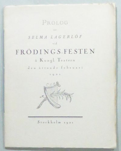 Prolog av Selma Lagerlöf vid Frödings-festen å…