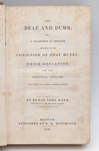 The Deaf and Dumb: or, a Collection...; (photo 1)