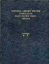 National Library Service Cumulative Book review Index 1905-1974, Authors A-F