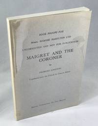cover of Maigret and the Coroner(Book Proofs)