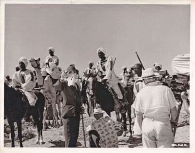 Storm Over the Nile (Original photograph of director Zoltan Korda on the set of the 1955 film)