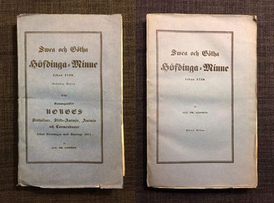 Swea och Götha höfdinga-minne sedan 1720. 1-2.…