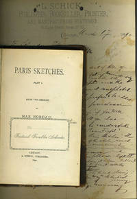 Paris Sketches. With letter of presentation and some notes on the issue