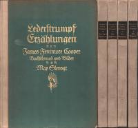 Lederstrumpf-Erzählungen in der ursprünglichen Form. Buchschmuck und Bilder nach Steinzeichnungen von Max Slevogt. Übersetzt und bearbeitet von K. Federn. 5 Bände (= komplett).