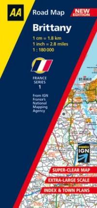 Brittany (AA Road Map France Series)