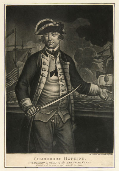 COMMODORE HOPKINS, COMMANDER IN CHIEF OF THE AMERICAN FLEET [caption title].