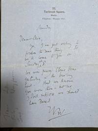 image of 1 page ALS Autograph letter signed by Virginia Woolf to her brother-in-law Clive Bell
