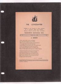 The Lovecrafter:  A Sonnet ( Number XXX from The Fungi from Yuggoth Poetry Cycle By H P Lovecraft ) --- Fourty-Sixth Anniversary Issue ( Forty-Sixth / 46th ) by Lovecraft, H. P. ( Howard Phillips ), Wollheim, Donald and Shepherd ( sic .. Shepard ), Wilson - 1936