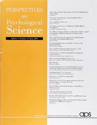 Perspectives On Psychological Science (Volume 4, Number 4, July 2009)