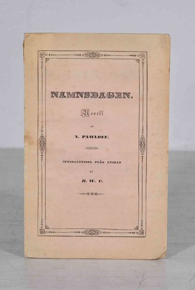 Namnsdagen. Novell. Öfversättning från ryskan af…