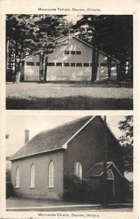 image of Mennonite Temple, Stayner, Ontario (Canada) -Circa 1940s-50s Bordered Image Postcard