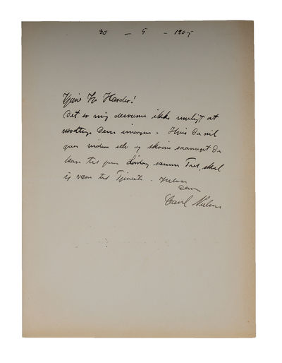 Original handwritten and signed letter addressed…