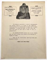 Advertising the "Mosquito Protector" Hat with Valve for Tobacco Smoking