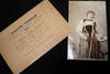 C. 1880 Albumen Photograph Costume Bernois By J. Moegle, Thoune (Thun), with Original Purchasing Envelope from Koehler'sche Buchhandlung