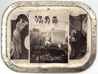 A Busy Line" -- 1906 Novelty Postcard with Metal Trim