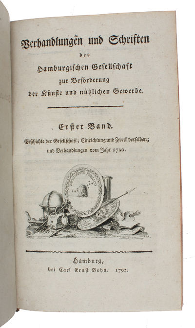 Verhandlungen und Schriften der Hamburgischen Gesellschaft zur Beförderung der Künste und nützlichen Gewerbe. 7 vols. (photo 2)