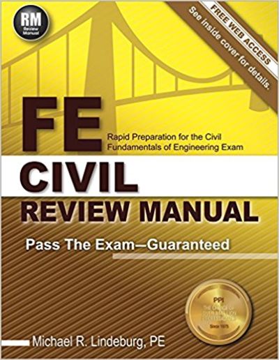9781591264392 fe civil review manual by michael r lindeburg pe fundamental of engineering exam