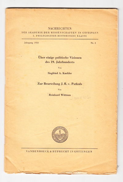 Zur Beurteilung J. R. v. Patkul. In: Nachrichten…