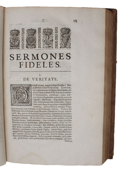 Operum moralium et civilium.... - [LARGE-PAPER COPY - FIRST ED. IN LATIN OF "NOVA ATLANTIS" AND THE "ESSAYS"] (photo 4)