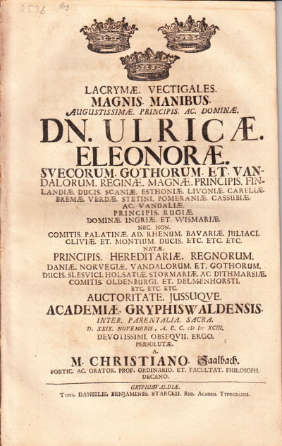 Lacrymae vectigales. Magnis manibus.…