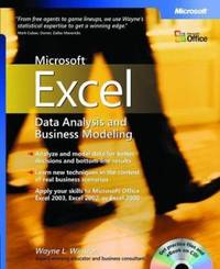 Microsoft? Excel Data Analysis and Business Modeling