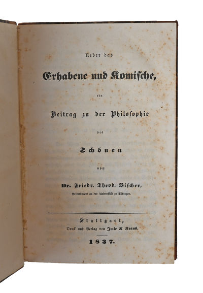 Ueber das Erhabene und Komische, ein Beitrag zu…