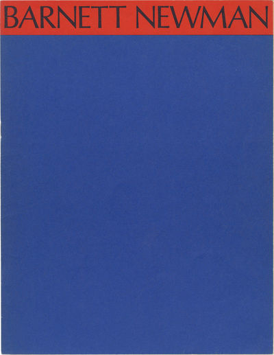 Barnett Newman: October 21, 1971 - January 10, 1972 (Original exhibition checklist for the 1971 retrospective)
